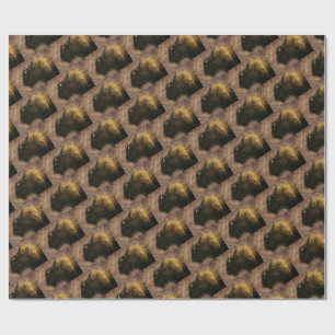 Papel De Regalo Wood Bison Buffalo