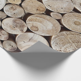 Papel De Regalo Wood Logs