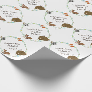 Papel De Regalo Woodland Animal Baby Shower