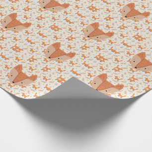 Papel De Regalo Woodland Animals Boho Design Fox