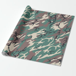 Papel De Regalo Woodland Camo