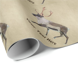 Papel De Regalo Woodland Caribou