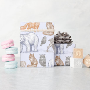 Papel De Regalo Woodland Creations Rustic Holiday Wrapee Paper