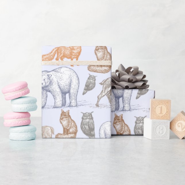 Papel De Regalo Woodland Creations Rustic Holiday Wrapee Paper (Baby Shower)