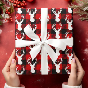 Papel De Regalo Woodland de pasto de pasto cruzado de búfalo