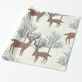 Papel De Regalo Woodland Deer
