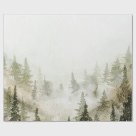 Papel De Regalo Woodland, Forest,Pine Trees,String Lights