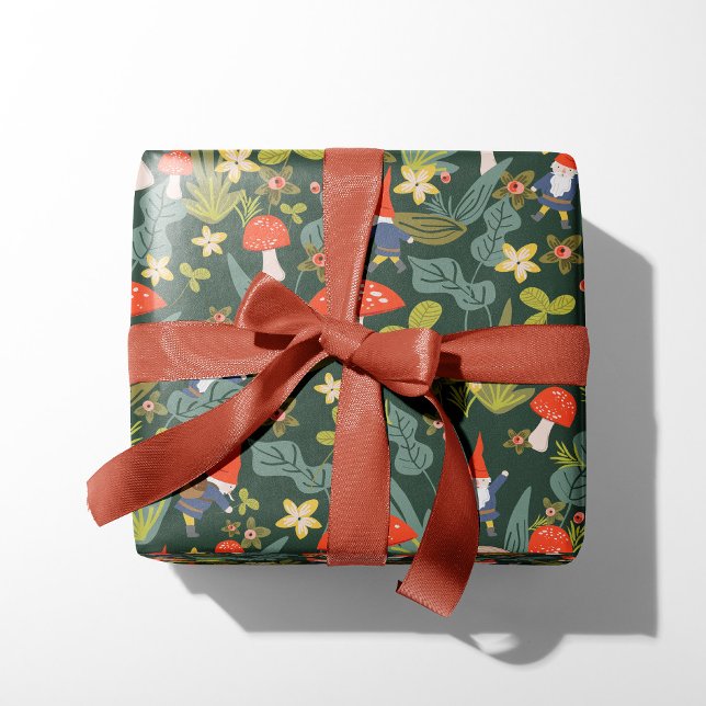 Papel De Regalo Woodland Gnomes (Subido por el creador)