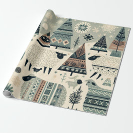 Papel De Regalo Wooly Winter Wonderland
