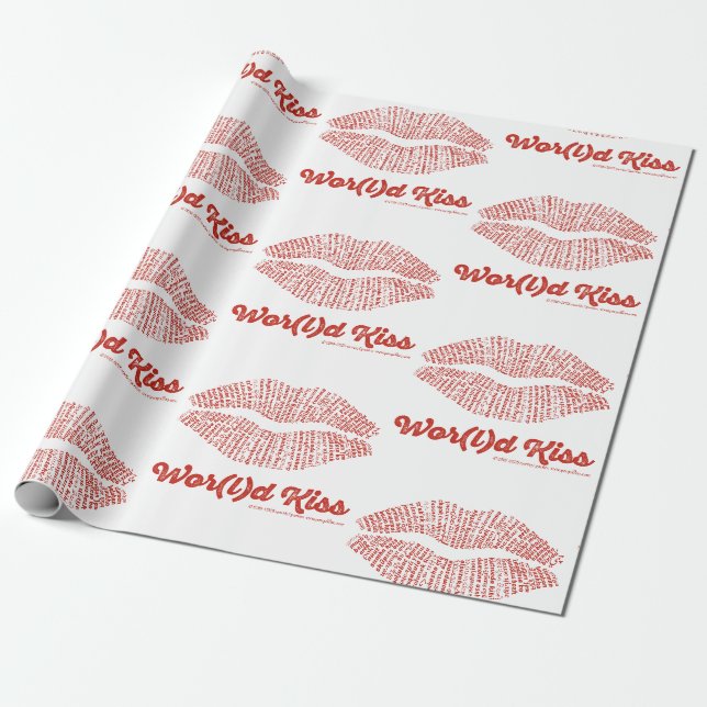 Papel de regalo World Kiss (Desenrollado)