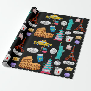 Papel De Regalo World Travel