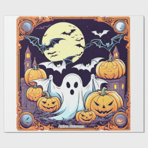 Papel De Regalo Wow Halloween Thrill