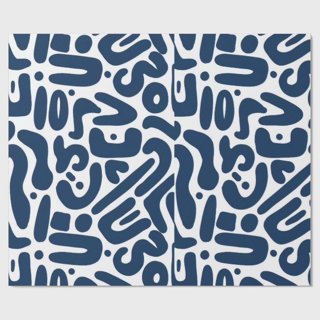 Papel De Regalo Wrapping blue hit (Superficie plana)