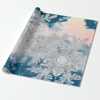 PAPEL DE REGALO WRAPPING DE REGALO WILSON BENTLEY SNOWFLAKES EN NU