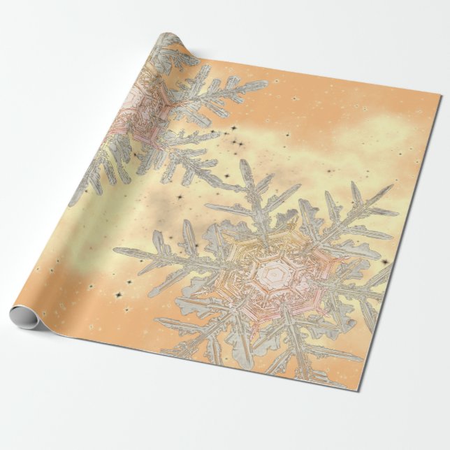 PAPEL DE REGALO WRAPPING DE REGALO WILSON BENTLEY SNOWFLAKSET SUNS (Desenrollado)