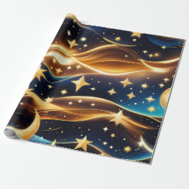 Papel De Regalo Wrapping Paper - Amber Celestial Moon