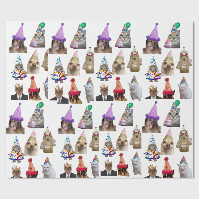 Papel De Regalo Wrapping paper birthday party  (Superficie plana)