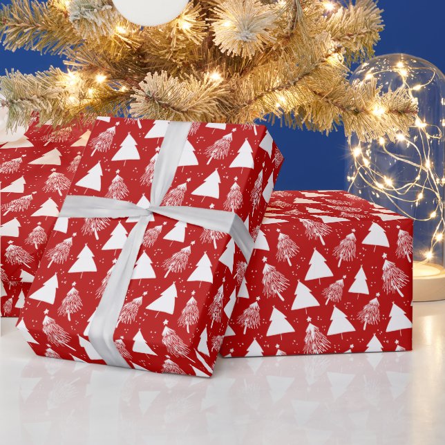 Papel De Regalo Wrapping Paper - Christmas Trees (Vacaciones)