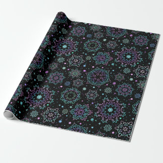 Papel De Regalo Wrapping Paper - "Holographic Snowflakes"