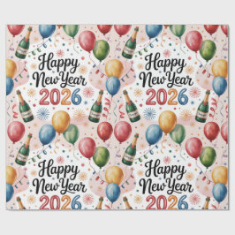 Papel De Regalo Wrapping Paper-New Year 2026