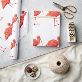 Papel De Regalo Wrapping Paper - Scarlet Ibis