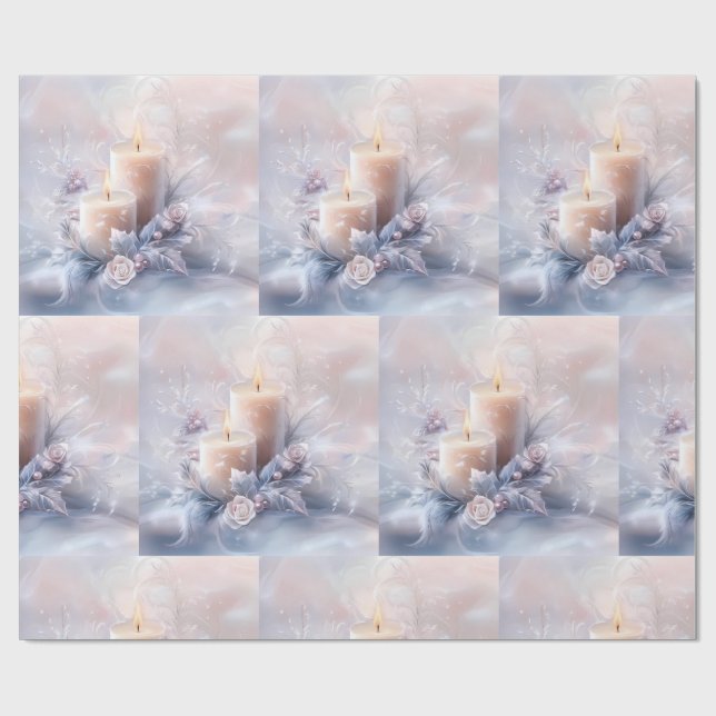 Papel De Regalo Wrapping Paper-Victorian Winter Christmas Wrapping (Superficie plana)