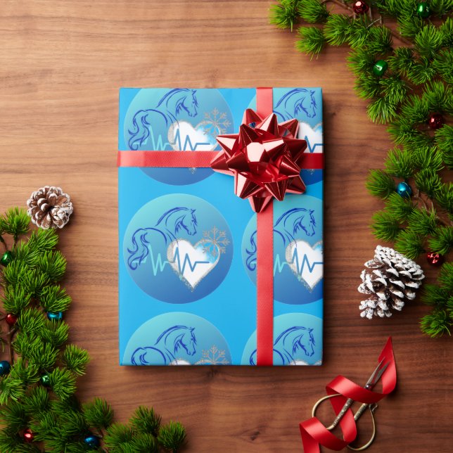 Papel De Regalo Wrapping Paper Winter Logo  (Regalo de vacaciones)
