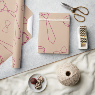 Papel De Regalo Wrapping paper with a tie and bow