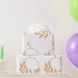 Papel De Regalo Wreath Botánica minimalista Neutral moderno