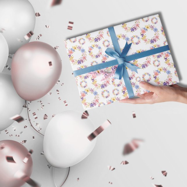 Papel De Regalo Wreath floral acuarela (Subido por el creador)