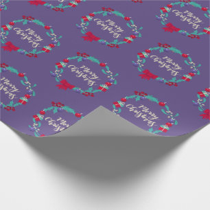 Papel De Regalo Wreath navidades