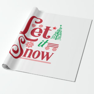 Papel De Regalo Xmas Art Let Is Snow