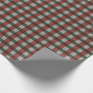 Papel De Regalo Xmas Gingham de los años 1940