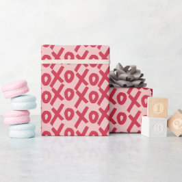 Papel De Regalo XOXO Estético Oscuro Lámpara Rosa