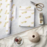 Papel De Regalo XOXO MODERNO MINIMAL tipo faux gold<br><div class="desc">por kat massard >> www.simplysweetpaperie.com << Super cool, papel de envoltura único - con artículos coincidentes y coordinados disponibles en mi tienda. Cualquier problema con el diseño por favor contáctame usando "contacta a este diseñador" para envío, producción, cancelaciones y consultas después de haber desprotegido, tendrás que contactar con zazzle directamente...</div>