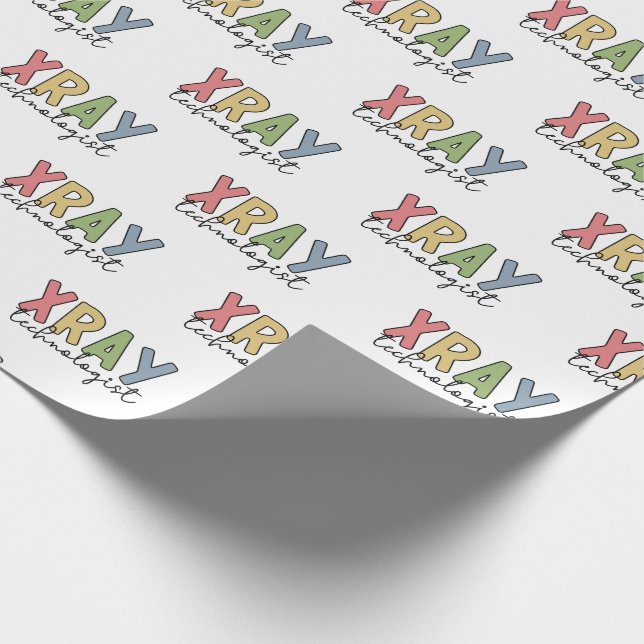 Papel De Regalo Xray Technologist X-ray Tech Radiology Gifts Tech (Esquina)