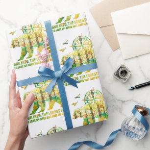 Papel De Regalo Y En El Bosque Voy Pierdo Mi Mente Y Encuentro