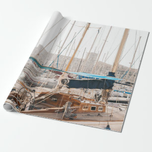 PAPEL DE REGALO YACHT BLANCA EN BAY