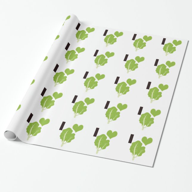 Papel De Regalo Yo corazón Kale (Desenrollado)