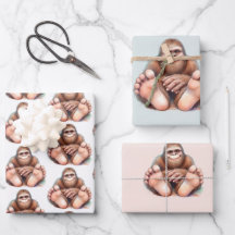 Papel de Regalo Yo y Mi Bigfoot