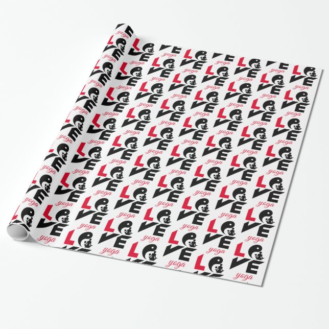 Papel De Regalo Yoga de amor (Desenrollado)