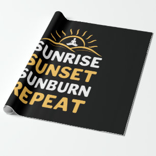 Papel De Regalo Yoga Lover   Yoga Sunrise Sunset Sunburn Repeat