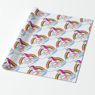 Papel De Regalo Yoga Unicorn