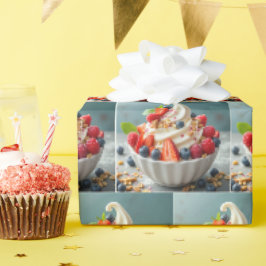Papel De Regalo Yogur congelado con bayas y granola