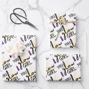 Papel de Regalo You Glow Girl Hoja Plana Juego de 