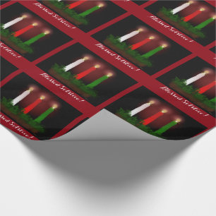 Papel De Regalo Yule Candles Winter Solsticio Bruja Wiccan Pagan