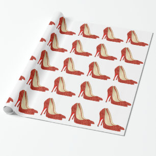 Papel De Regalo zapatillas de rubí