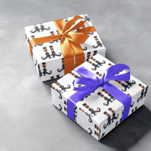 Papel De Regalo Zapatos calcetines de pies de bruja divertidos par