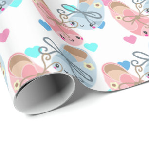 Papel De Regalo Zapatos kawaii lindo Género revelar envoltura fies