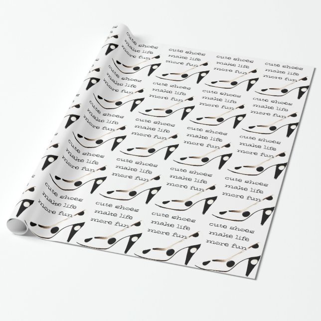 Papel De Regalo Zapatos lindos (Desenrollado)